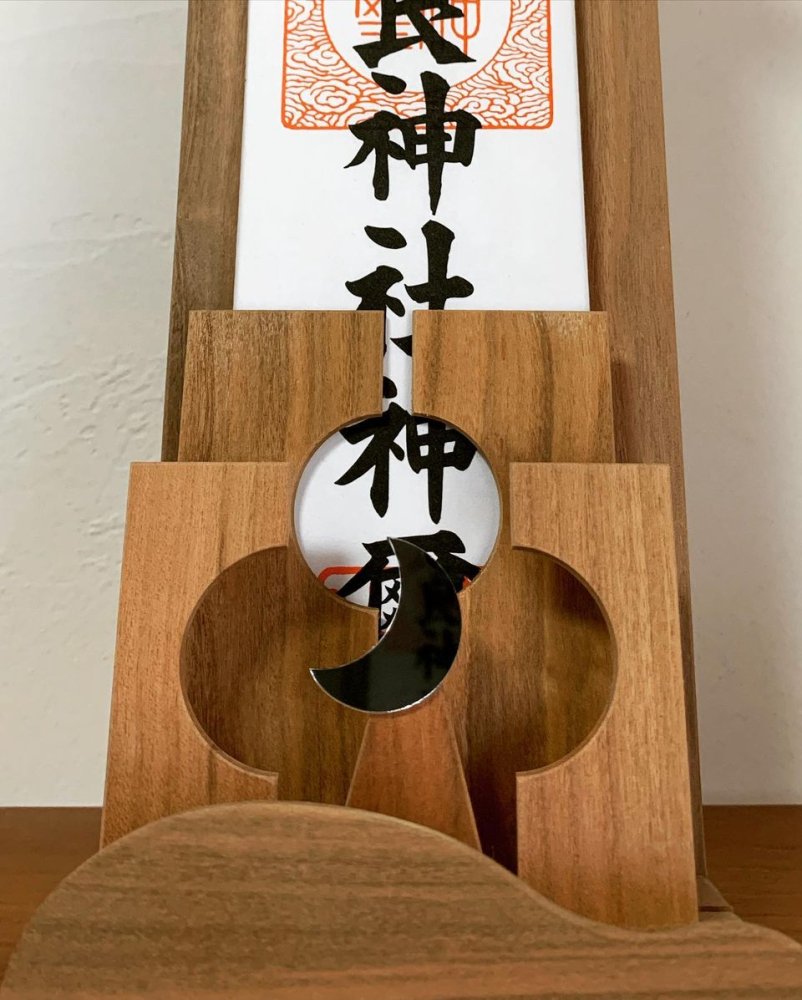 OFUDA STAND(S) SUN SAKURA お札立て(S) 雲と太陽 光る月 桜