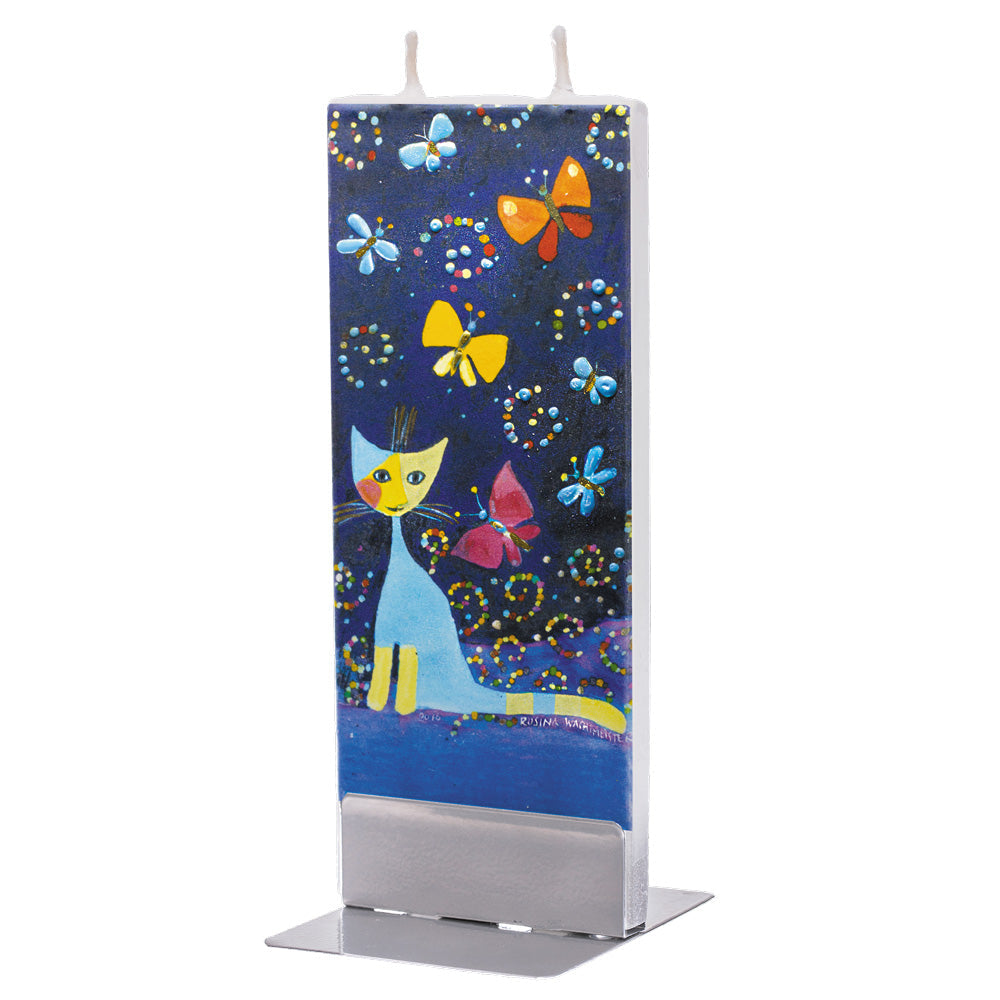 Flatyz キャンドル アート(ロジーナ・ヴァハトマイスター)cat between the butterflies 18RW04
