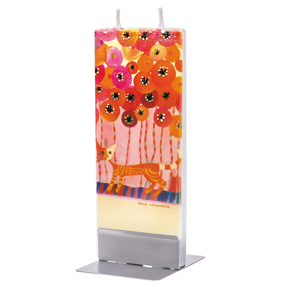 Flatyz キャンドル アート(ロジーナ・ヴァハトマイスター)cat between the flowers 18RW07