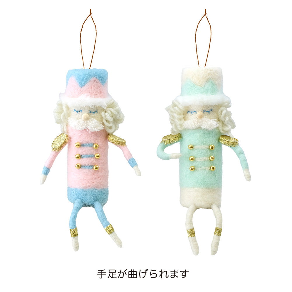 CM羊毛フェルトオーナメントL くるみ割り人形