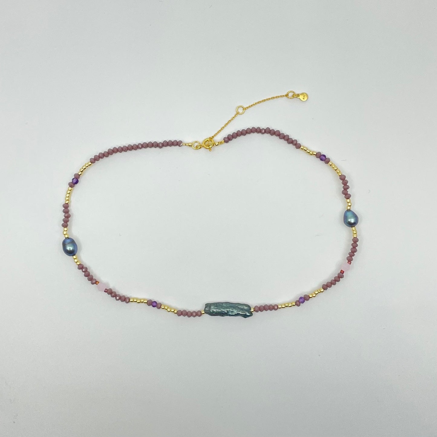 【 Hultquist Copenhagen 】Purple Sia necklace