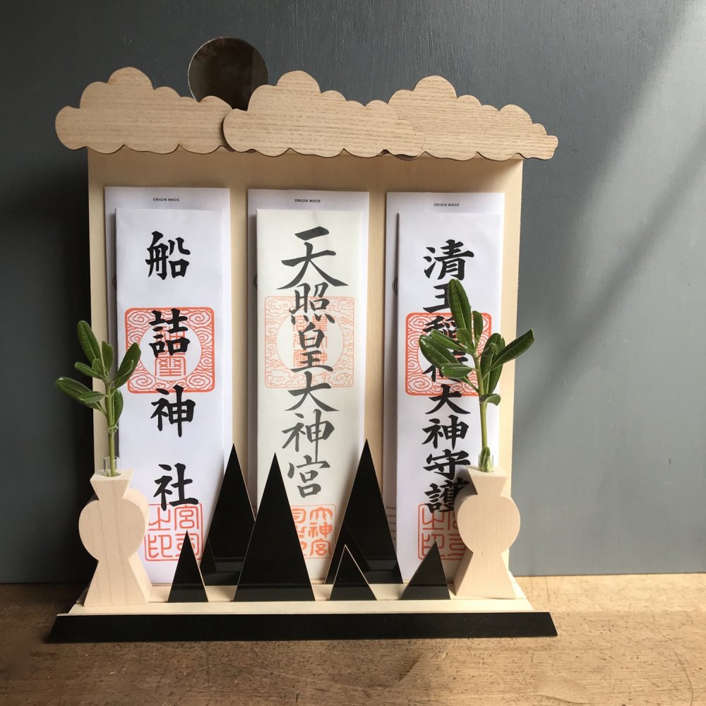 OFUDA STAND(L) MOUNTAIN お札立て(L) 雲と山