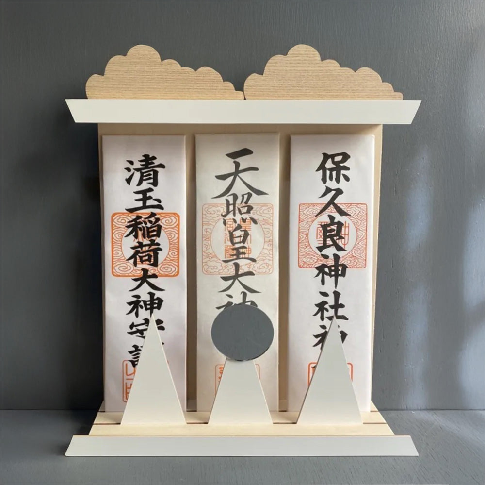 FUDA STAND (M) お札立て ゆらめく雲と山 光る太陽