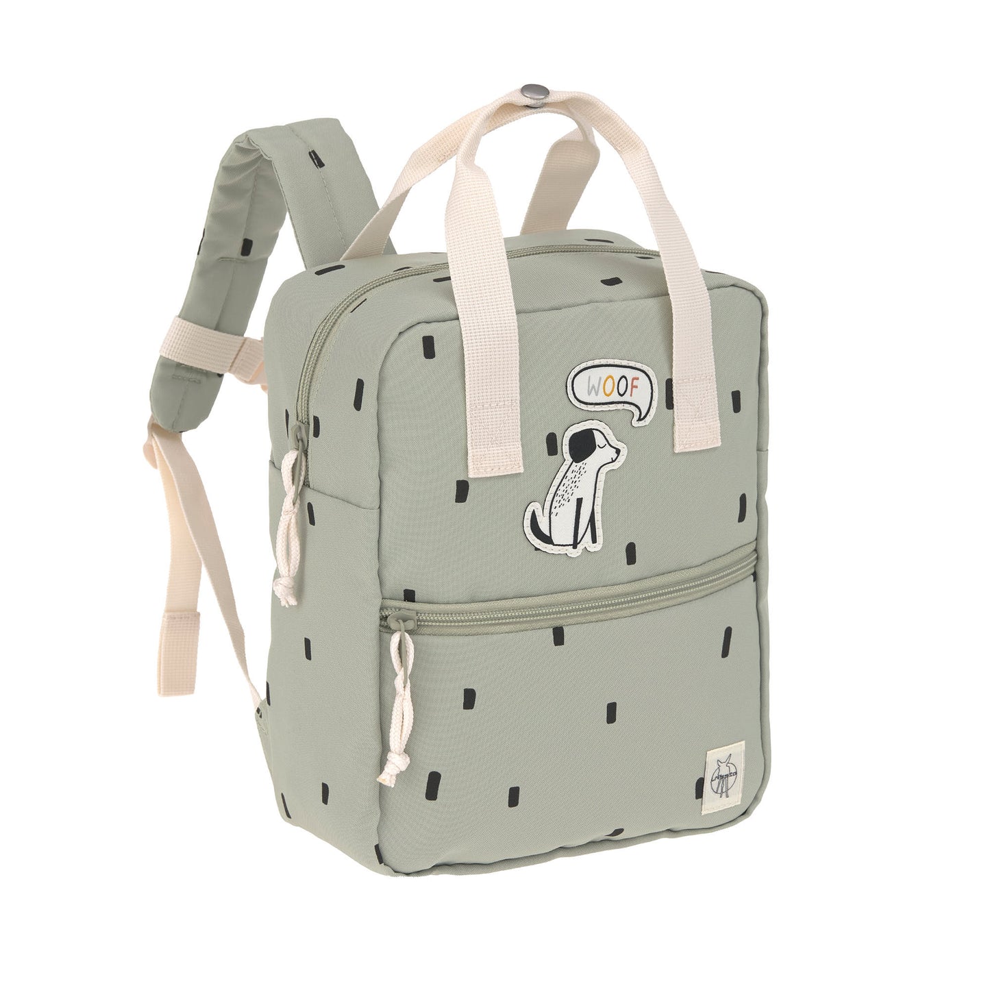 Mini Square Backpack Happy Prints ミニスクエアバックパック ライトオリーブ