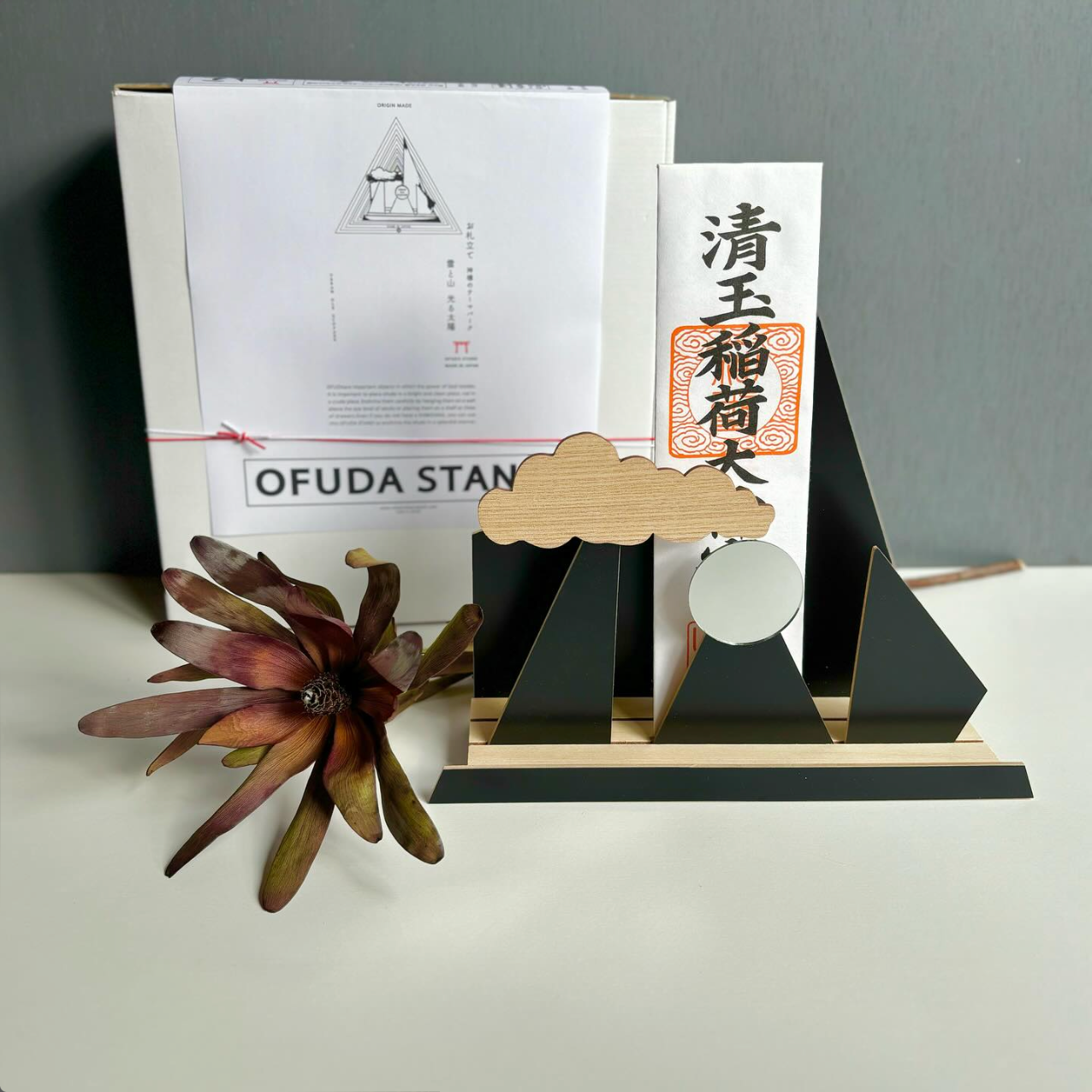 OFUDA STAND (M) お札立て 神様のテーマパーク/ 黒