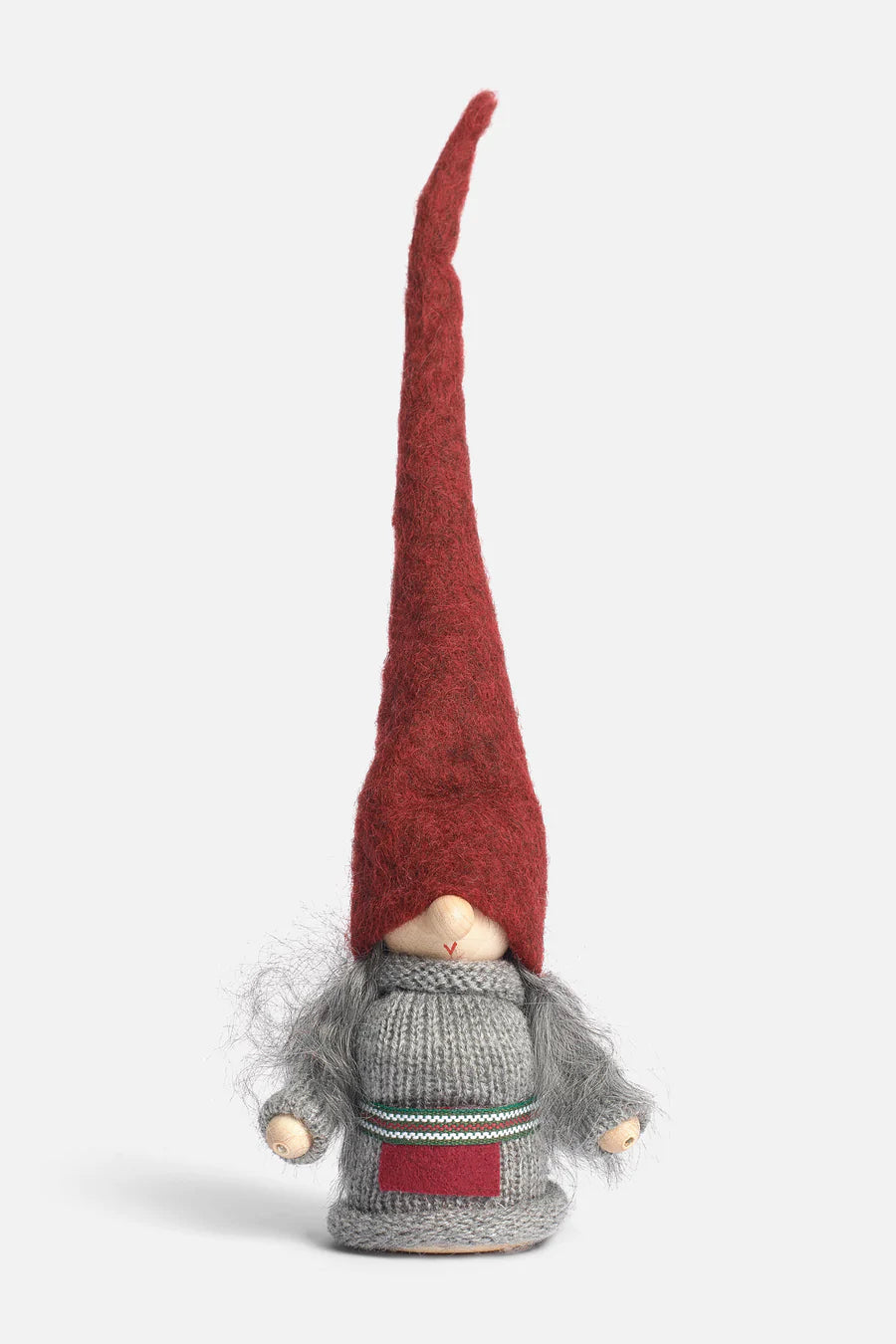【 Åsa's Tomtebod 】 トムテ Tomtemorグレー、赤30cm
