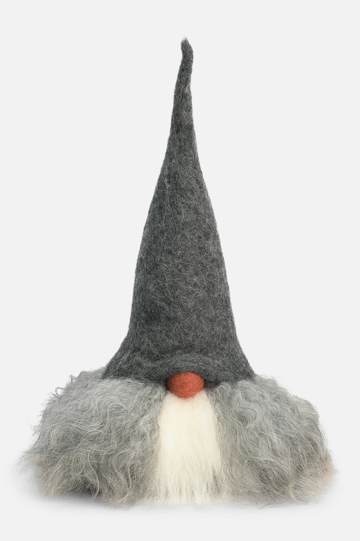 【 Åsa's Tomtebod 】 トムテ Valter グレー、赤 35cm