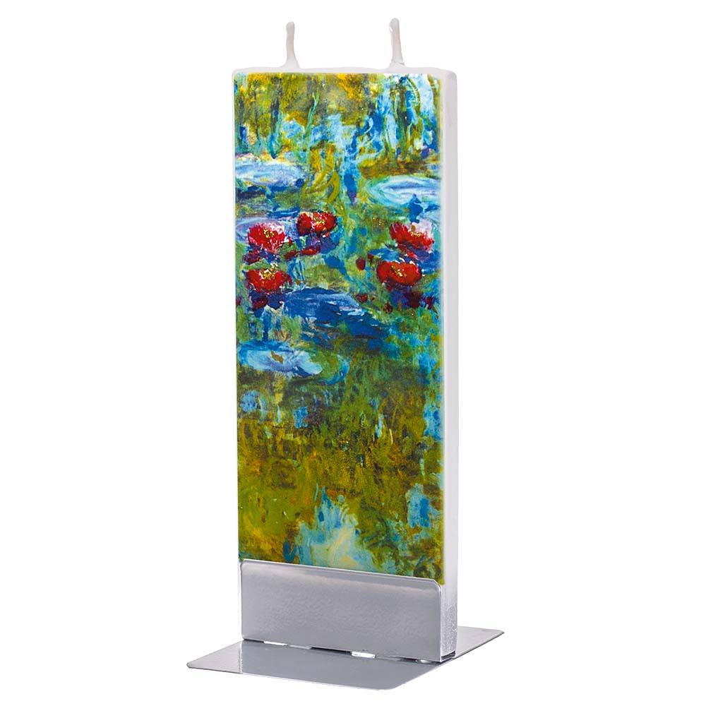 Flatyz クロード・モネの「睡蓮の池」キャンドル 18K031