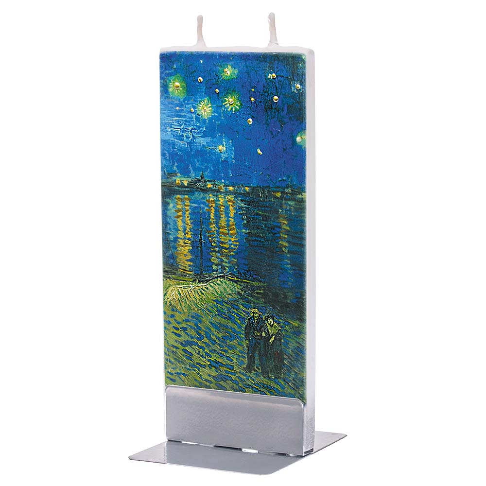 Flatyz フィンセント・ファン・ゴッホの「ローヌ川の星月夜」 キャンドル 18K037