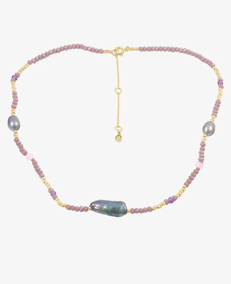 【 Hultquist Copenhagen 】Purple Sia necklace