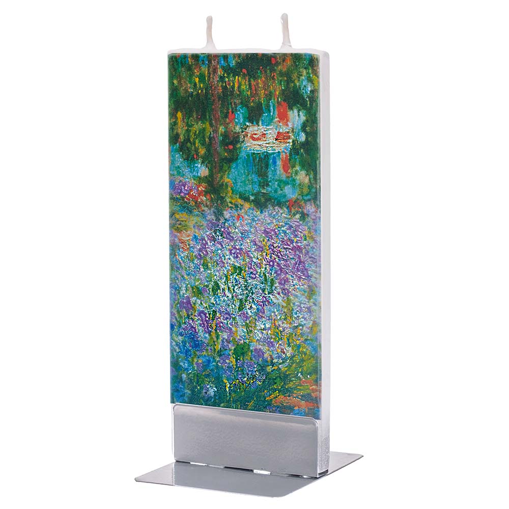 Flatyz クロード・モネの「モネの庭、アイリス」 キャンドル 20K044