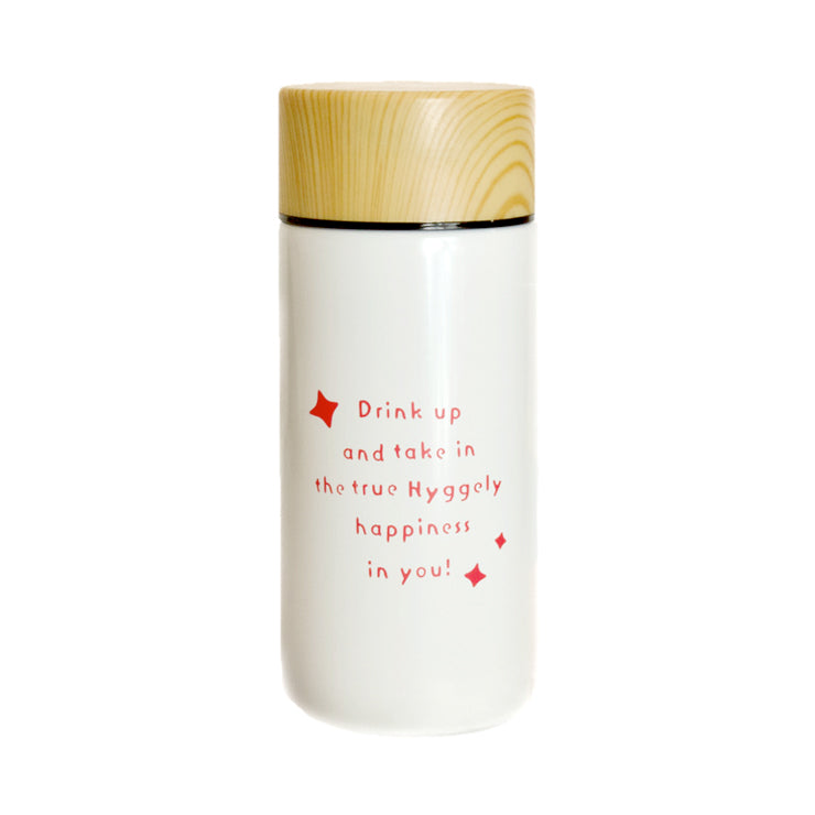 Lycka オリジナルタンブラー 木目調キャップ300ml