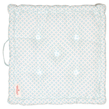北欧インテリア雑貨 GREENGATE グリーンゲイト クッション-Box cushion Sasha blue 50x50 cm