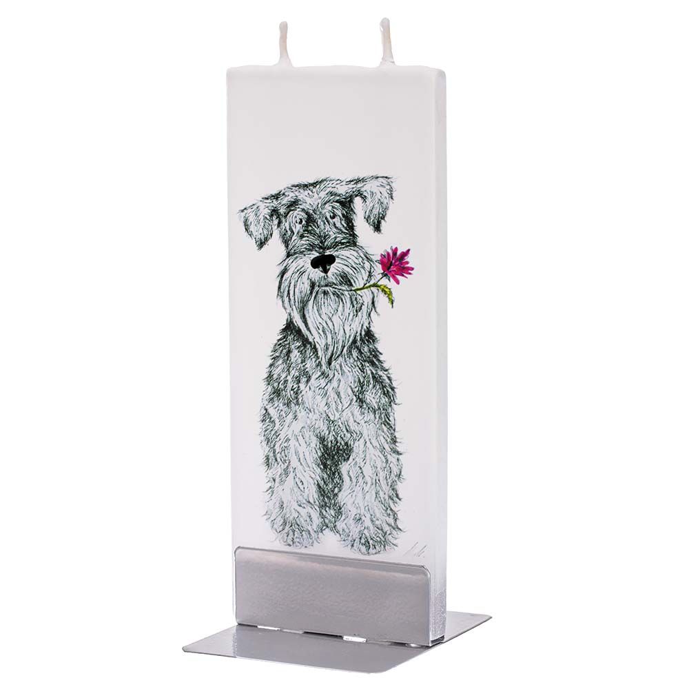 Flatyz 「花を咥えた犬」 D20059 キャンドル