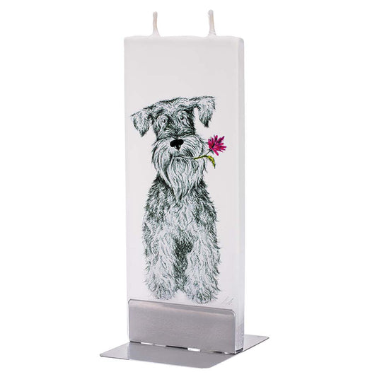 Flatyz 「花を咥えた犬」 D20059 キャンドル