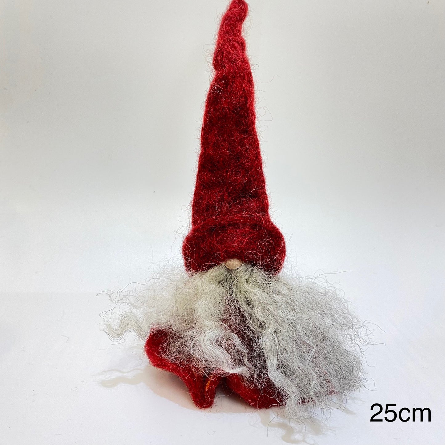 【 Åsa's Tomtebod 】 トムテ Flickan Tovaグレー、赤、緑 25cm