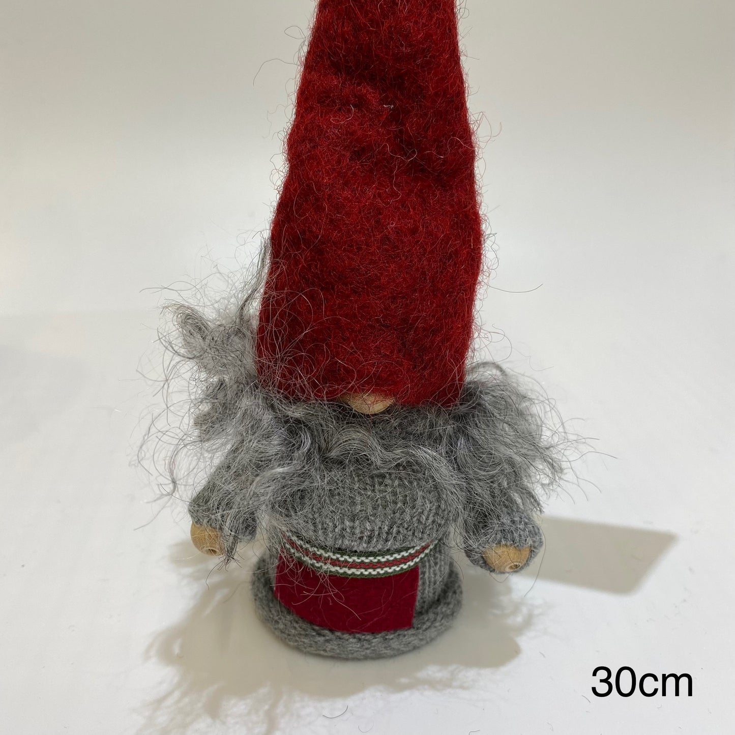 【 Åsa's Tomtebod 】 トムテ Tomtemorグレー、赤30cm