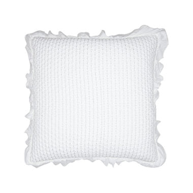 北欧インテリア雑貨 GREENGATE グリーンゲイト クッションカバー-Cushion Cross white w/frill 50x50 cm
