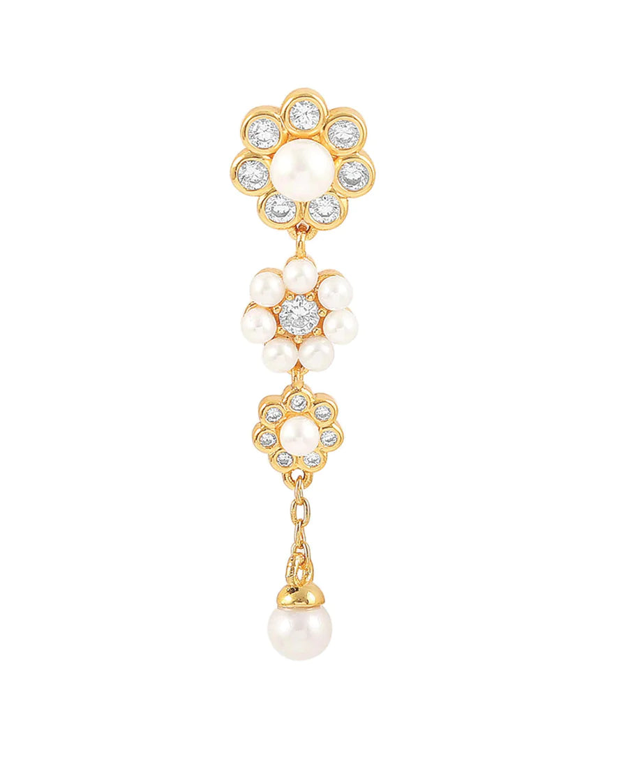 【 Hultquist Copenhagen 】 Aya tripple flower earrings