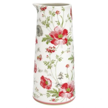 北欧インテリア雑貨 GREENGATE グリーンゲイト ジャグ-Jug Meadow white 0,7L