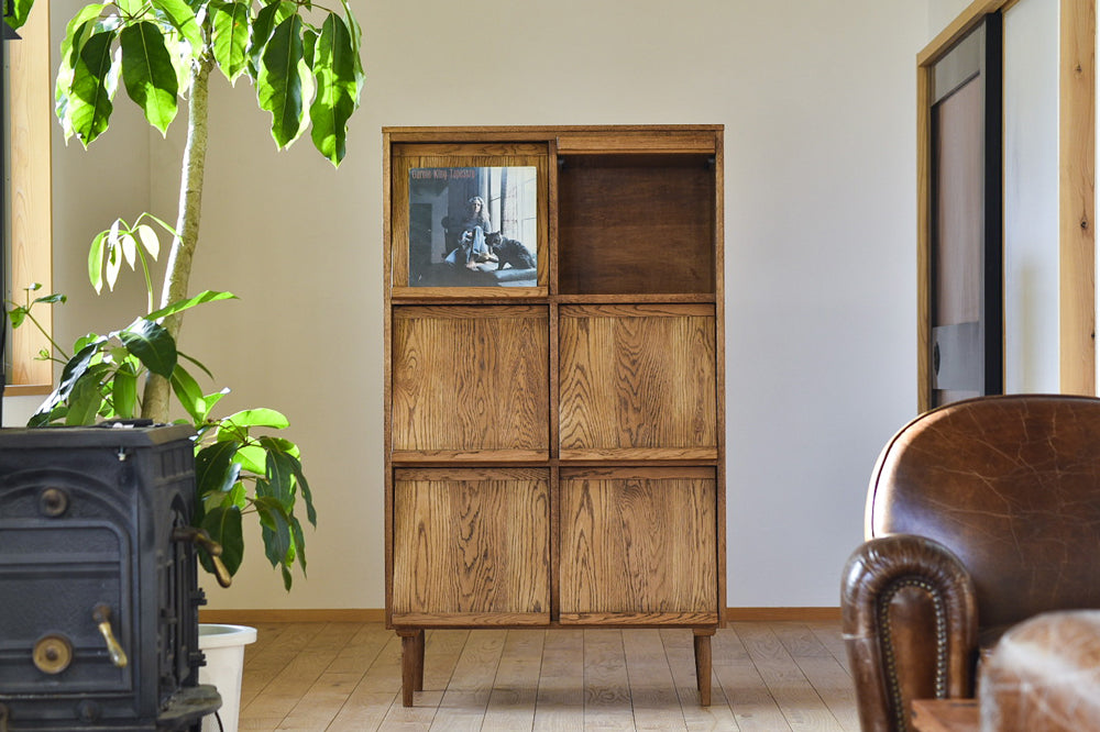WOOD IN WOOD FURNITURE レコードラック No.1(送料込み)