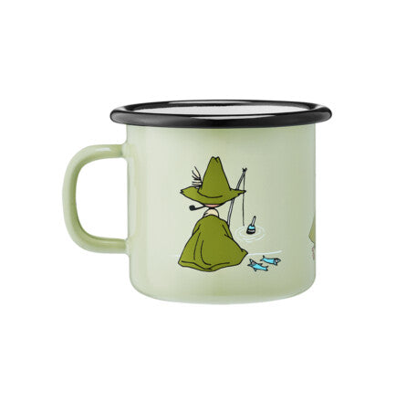 ムーミンマグスモールレトロ　スナフキン　ライトグリーン（250ml）