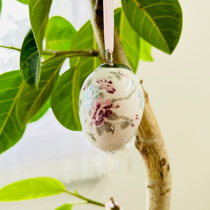 北欧インテリア雑貨　GREENGATE グリーンゲイト　Decorative egg Maude white set of 2 hanging