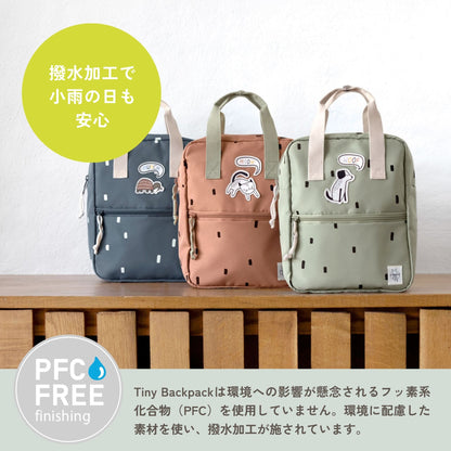 Mini Square Backpack Happy Prints ミニスクエアバックパック ライトオリーブ
