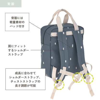 Mini Square Backpack Happy Prints ミニスクエアバックパック ライトオリーブ