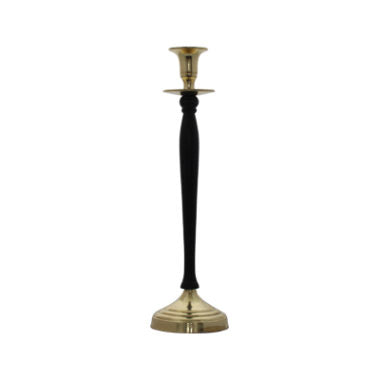 北欧インテリア雑貨　GREENGATE グリーンゲイト　キャンドルホルダーL-Candle holder black w/gold-plated